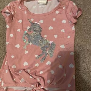 Pink unicorn shirt